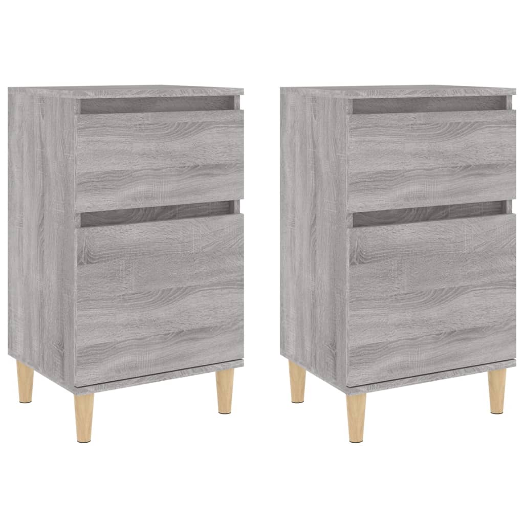 Comodini 2 pz Grigio Sonoma 40x35x70 cm - homemem39