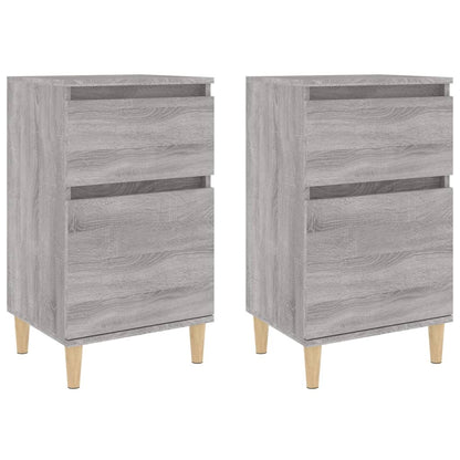 Comodini 2 pz Grigio Sonoma 40x35x70 cm - homemem39