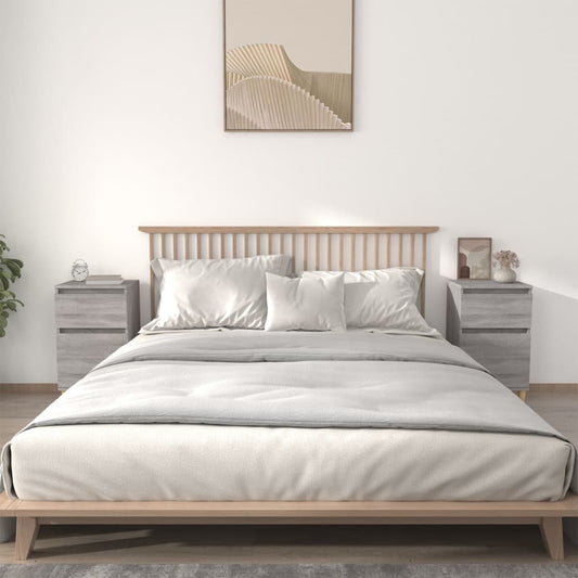 Comodini 2 pz Grigio Sonoma 40x35x70 cm - homemem39