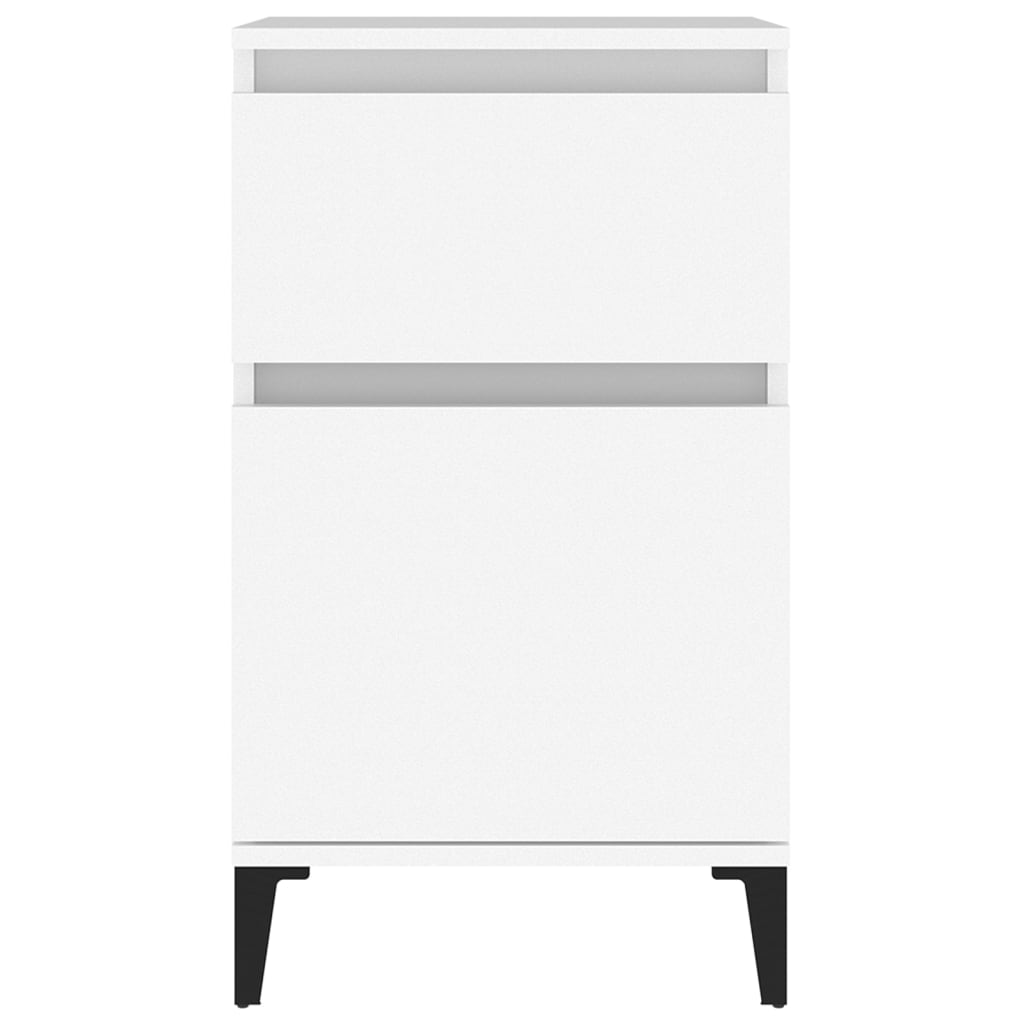 Comodini 2pz Bianchi 40x35x70 cm