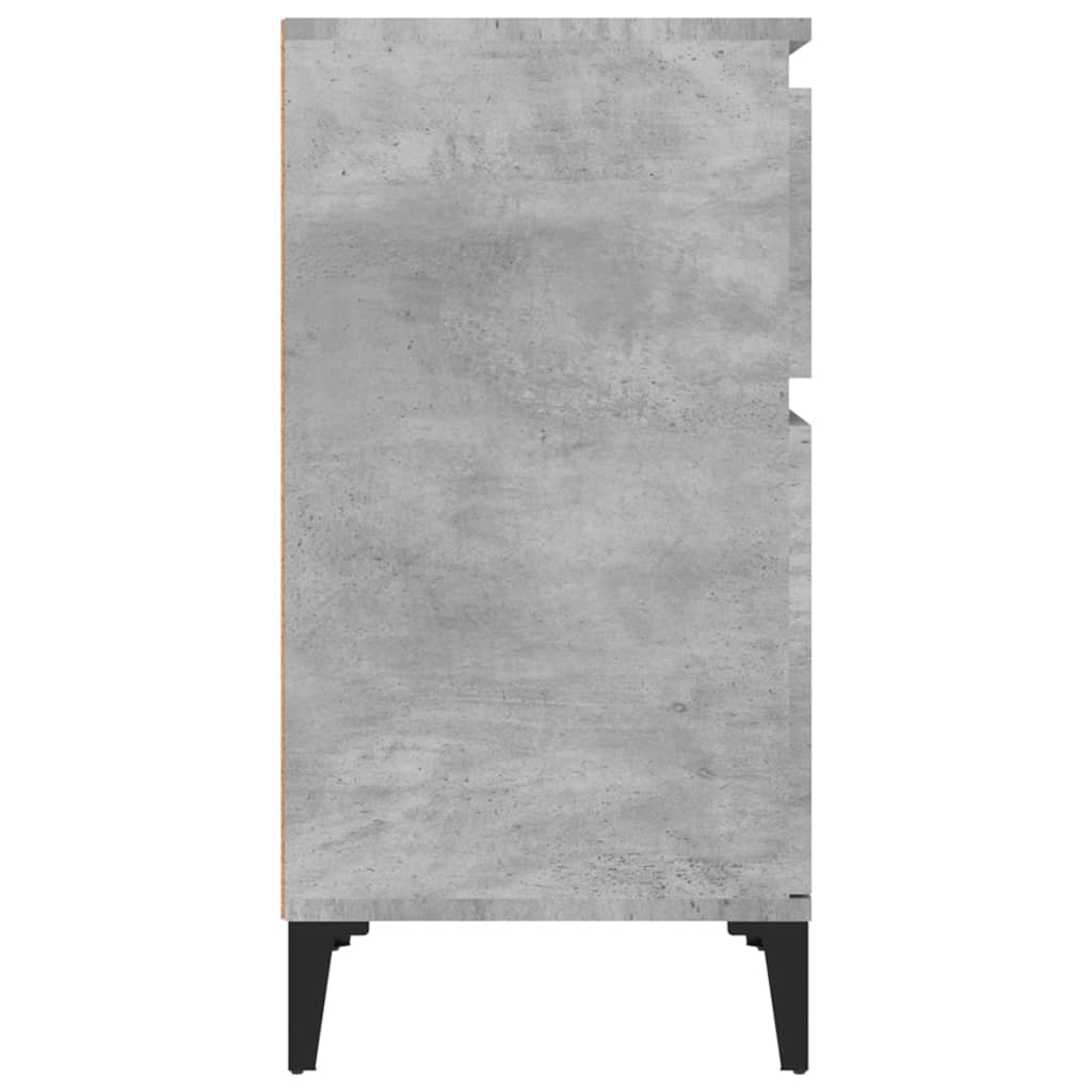 Comodini 2 pz Grigio Cemento 40x35x70 cm - homemem39