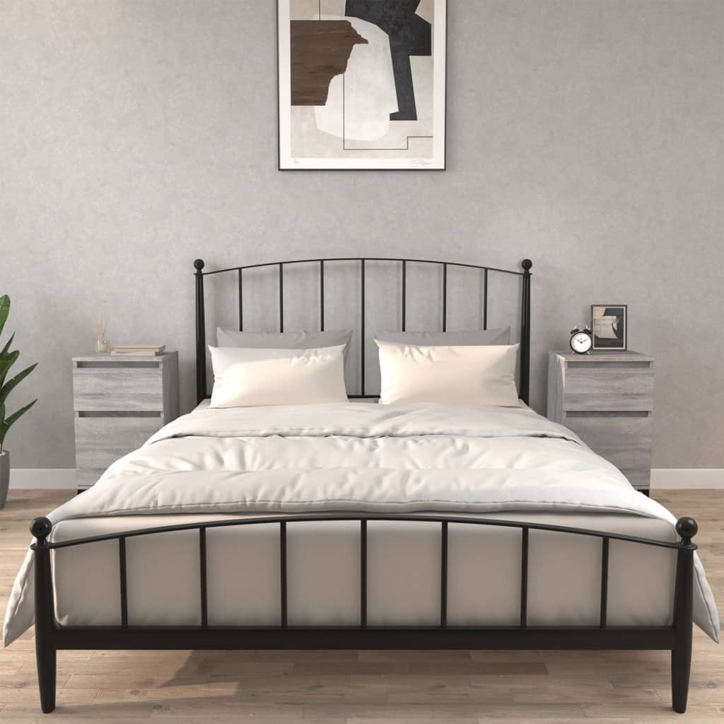 Comodini 2 pz Grigio Sonoma 40x35x70 cm - homemem39
