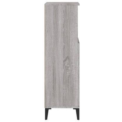 Armadietto Bagno Grigio Sonoma 30x30x100cm in Legno Multistrato - homemem39