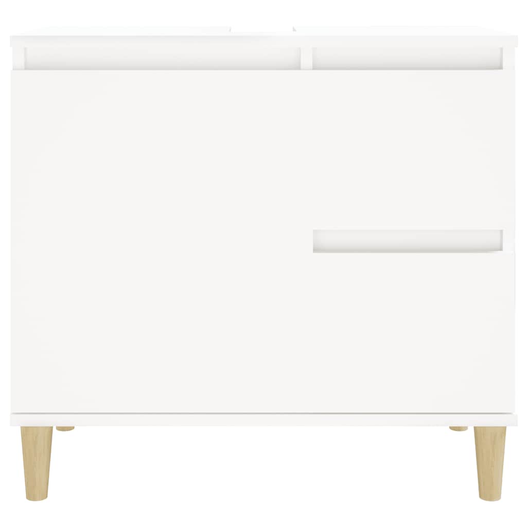 Armadietto da Bagno Bianco 65x33x60 cm in Legno Multistrato - homemem39