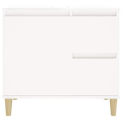 Armadietto da Bagno Bianco 65x33x60 cm in Legno Multistrato - homemem39