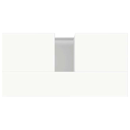 Armadietto da Bagno Bianco 65x33x60 cm in Legno Multistrato