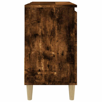 Armadietto Bagno Rovere Fumo 65x33x60 cm in Legno Multistrato | homemem39