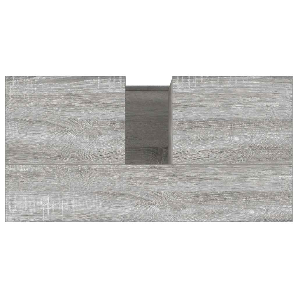 Armadietto Bagno Grigio Sonoma 65x33x60 cm in Legno Multistrato - homemem39