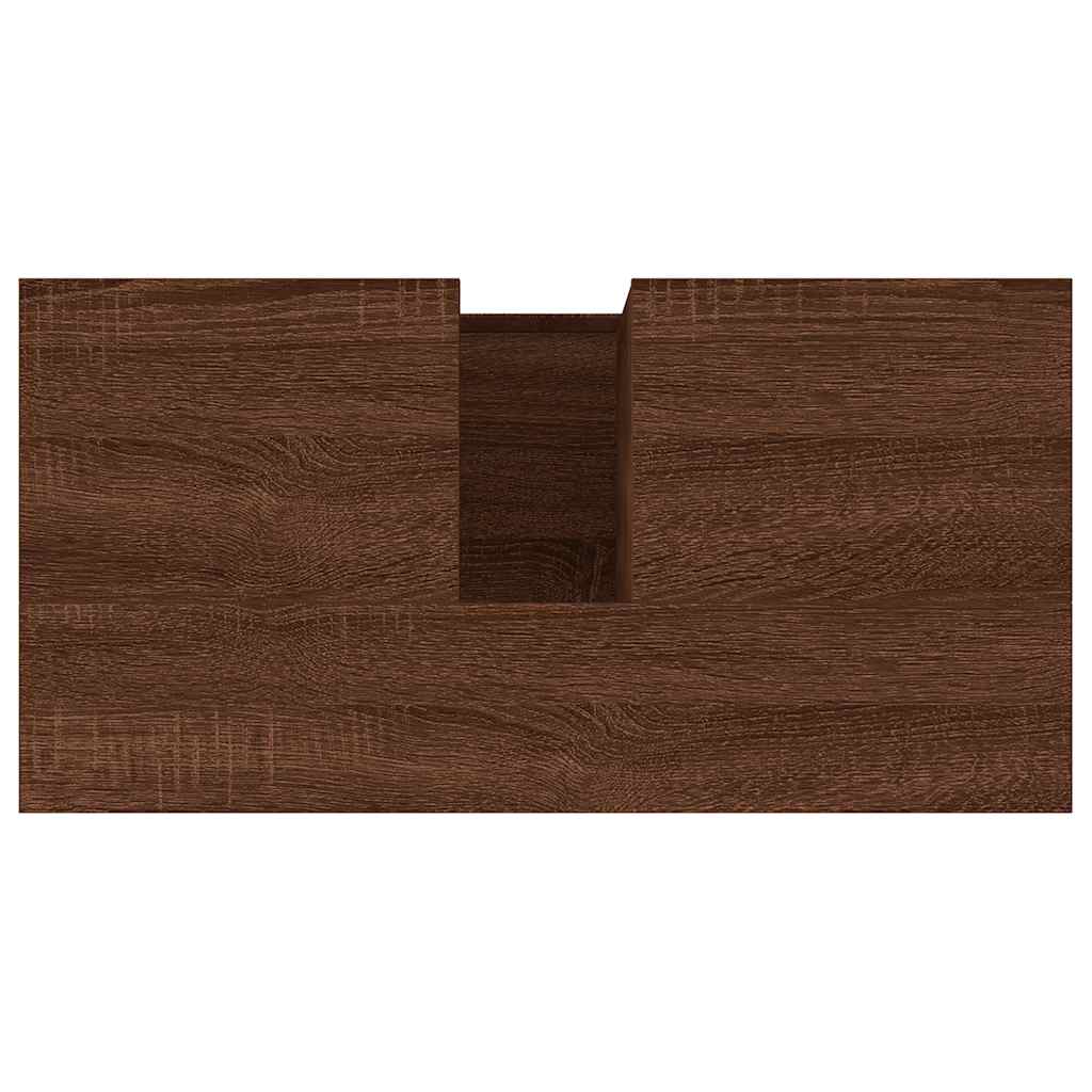 Armadietto Bagno Rovere Marrone 65x33x60cm in Legno Multistrato - homemem39