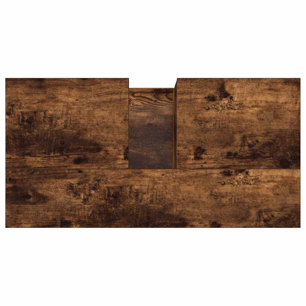 Armadietto Bagno Rovere Fumo 65x33x60 cm in Legno Multistrato | homemem39