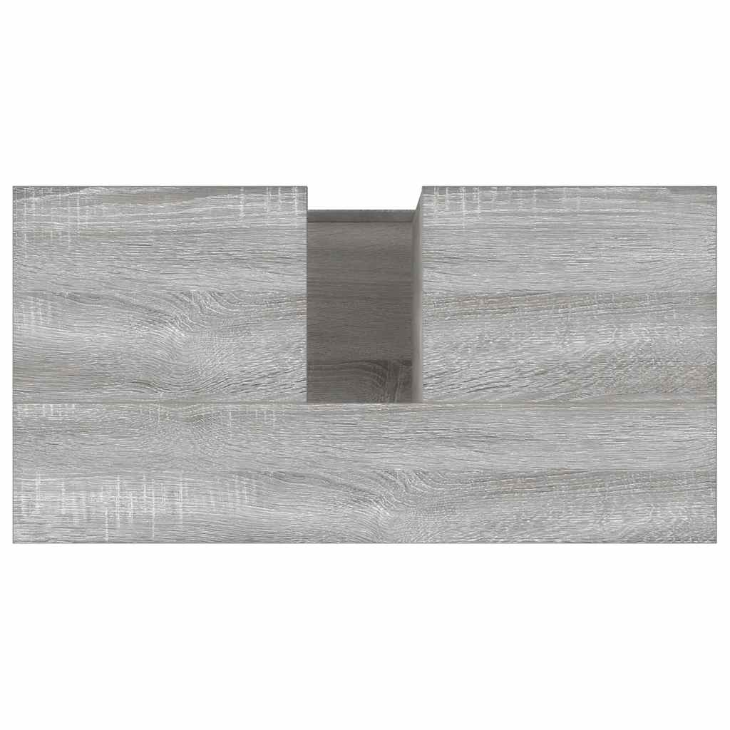 Armadietto Bagno Grigio Sonoma 65x33x60 cm in Legno Multistrato - homemem39