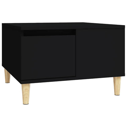 Tavolino da Salotto Nero 55x55x36,5 cm in Legno Multistrato | homemem39