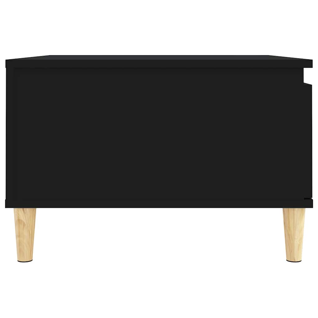 Tavolino da Salotto Nero 55x55x36,5 cm in Legno Multistrato | homemem39