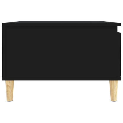 Tavolino da Salotto Nero 55x55x36,5 cm in Legno Multistrato | homemem39