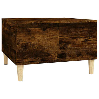 Tavolino da Salotto Rovere Fumo 55x55x36,5 cm Legno Multistrato | homemem39