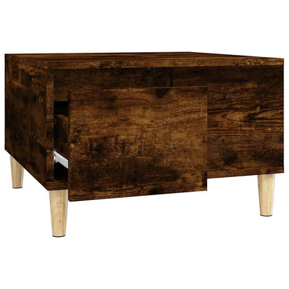 Tavolino da Salotto Rovere Fumo 55x55x36,5 cm Legno Multistrato | homemem39