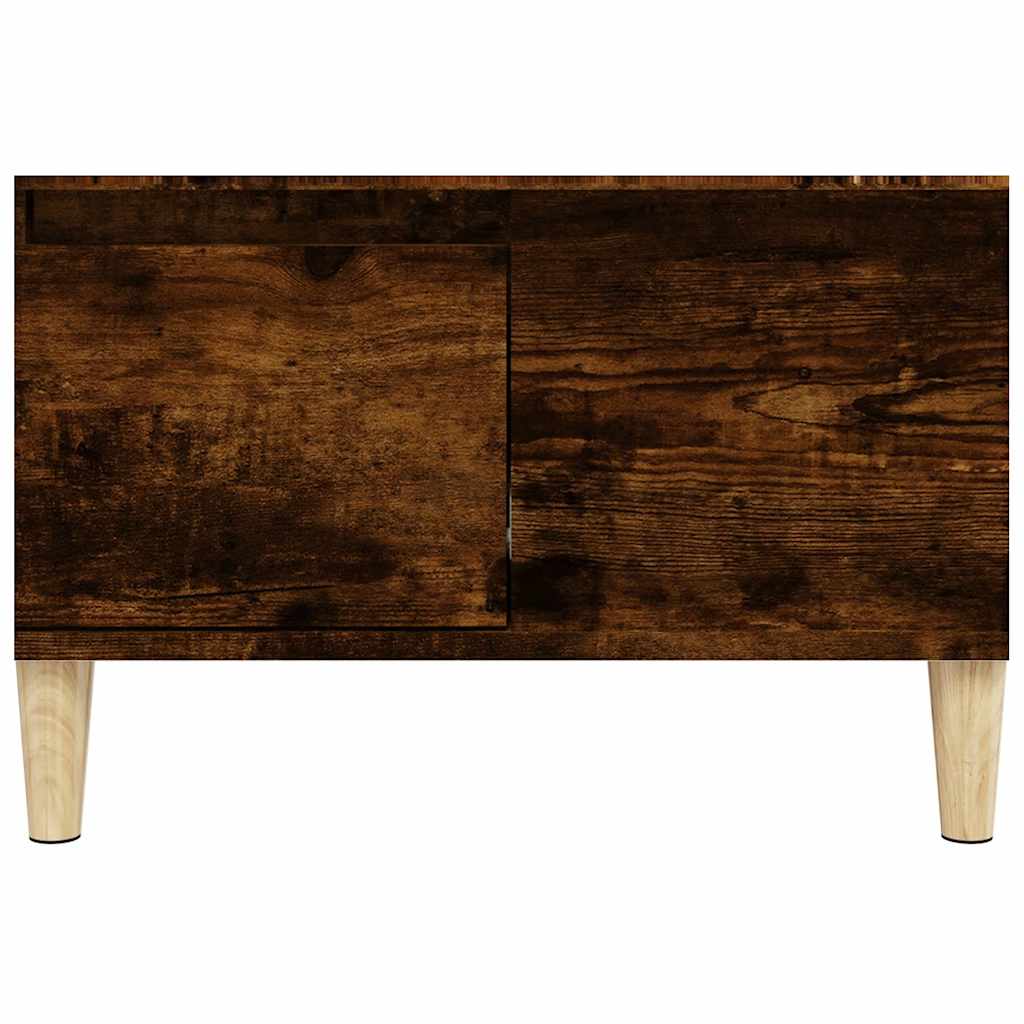 Tavolino da Salotto Rovere Fumo 55x55x36,5 cm Legno Multistrato | homemem39