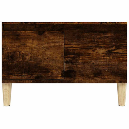 Tavolino da Salotto Rovere Fumo 55x55x36,5 cm Legno Multistrato