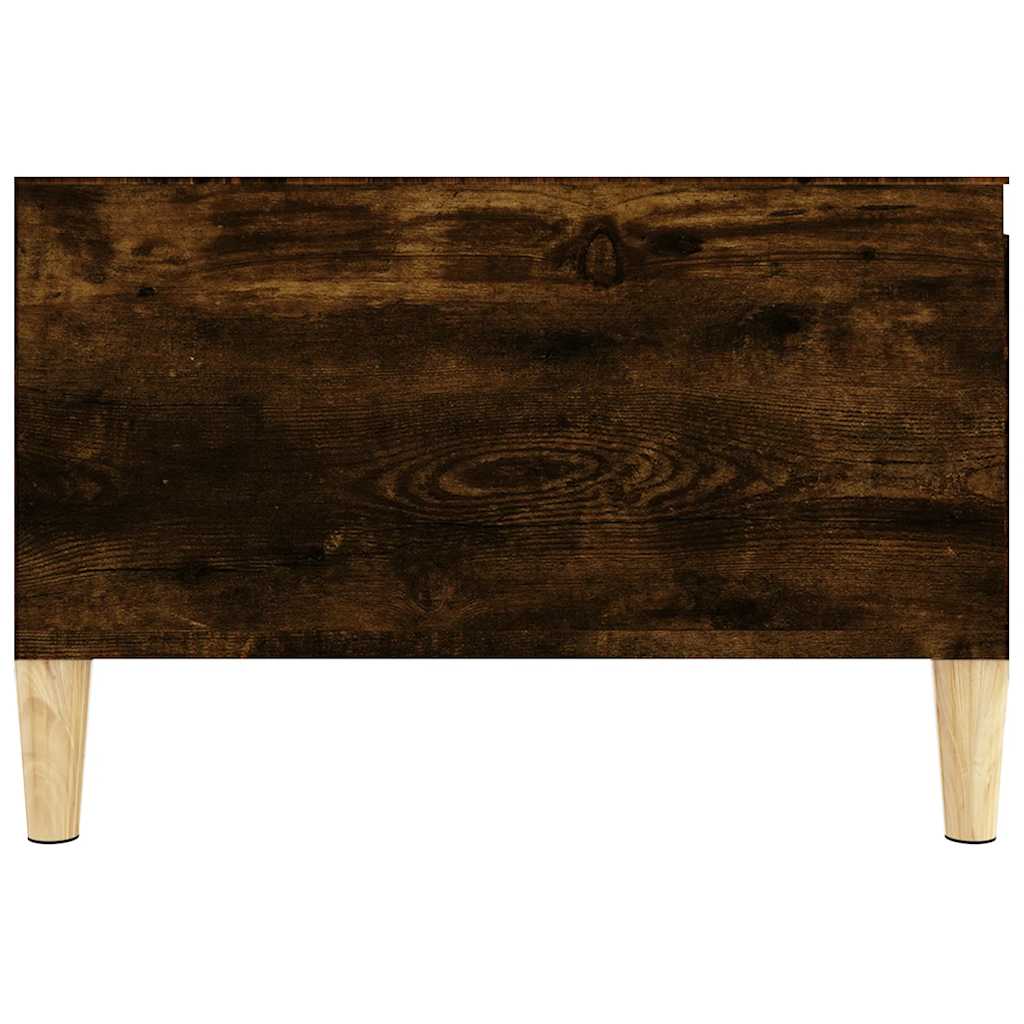 Tavolino da Salotto Rovere Fumo 55x55x36,5 cm Legno Multistrato | homemem39