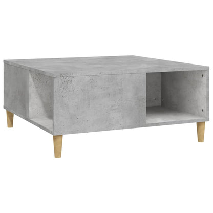 Tavolino Salotto Grigio Cemento 80x80x36,5 cm Legno Multistrato | homemem39