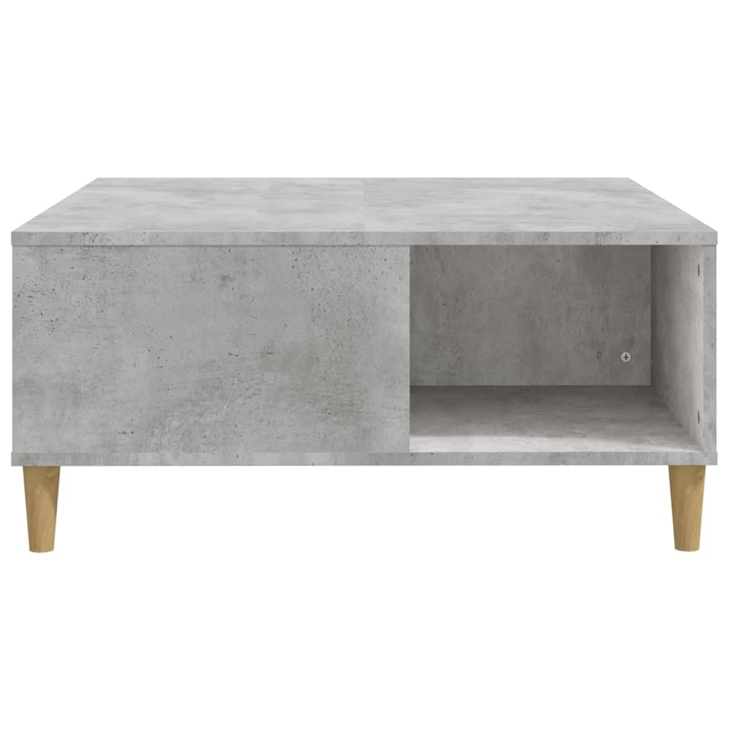 Tavolino Salotto Grigio Cemento 80x80x36,5 cm Legno Multistrato | homemem39