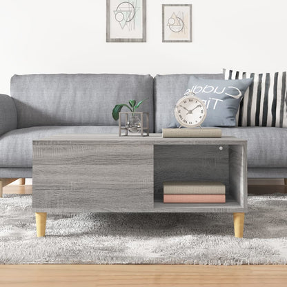 Tavolino Salotto Grigio Sonoma 80x80x36,5 cm Legno Multistrato | homemem39