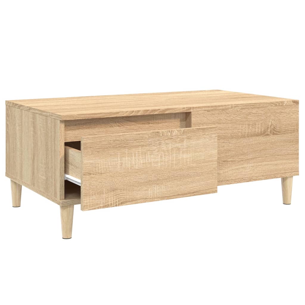 Tavolino Salotto Rovere Sonoma 90x50x36,5 cm Legno Multistrato | homemem39