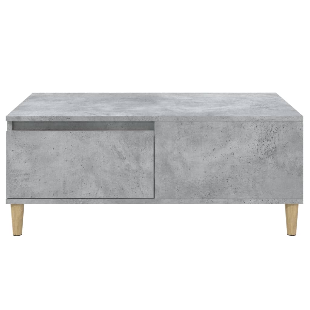 Tavolino Salotto Grigio Cemento 90x50x36,5 cm Legno Multistrato | homemem39