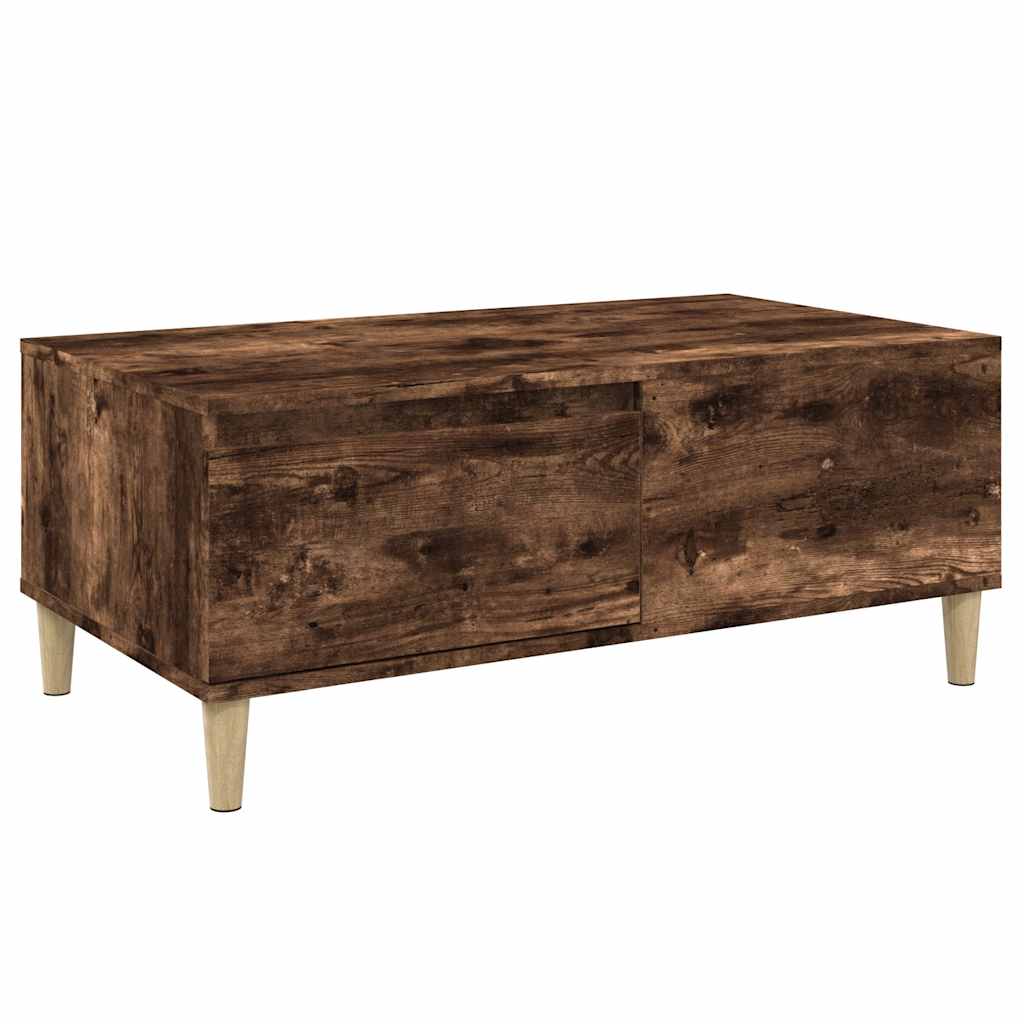 Tavolino da Salotto Rovere Fumo 90x50x36,5 cm Legno Multistrato | homemem39