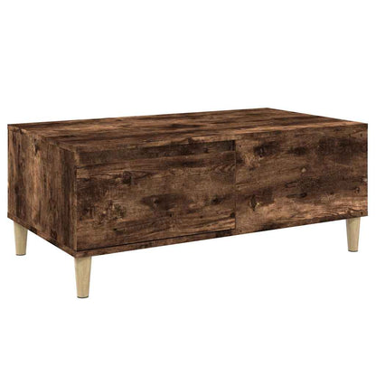 Tavolino da Salotto Rovere Fumo 90x50x36,5 cm Legno Multistrato