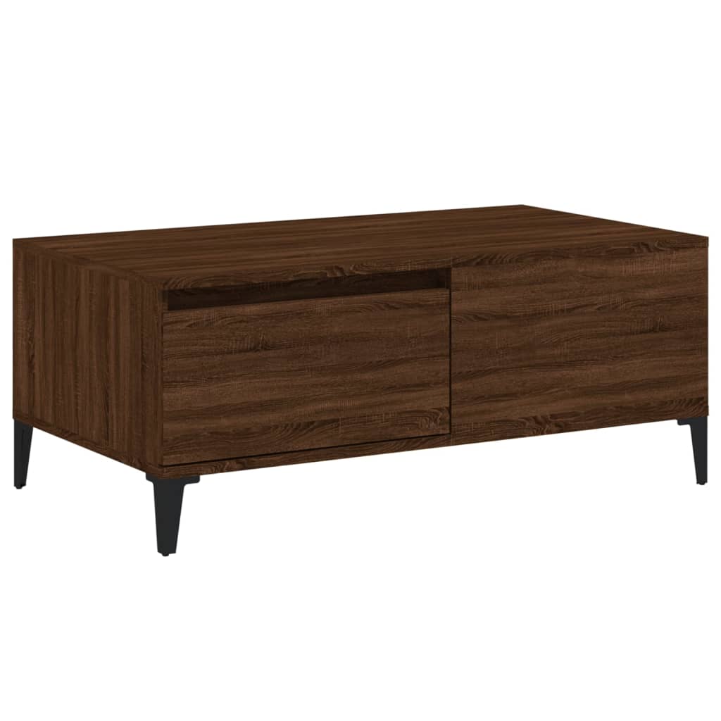 Tavolino da Salotto Rovere Marrone 90x50x36,5 cm in Multistrato | homemem39