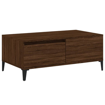 Tavolino da Salotto Rovere Marrone 90x50x36,5 cm in Multistrato | homemem39