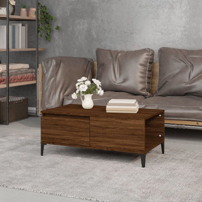 Tavolino da Salotto Rovere Marrone 90x50x36,5 cm in Multistrato | homemem39