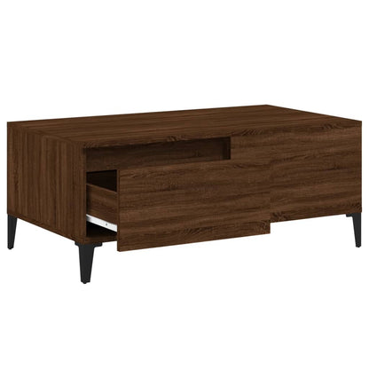 Tavolino da Salotto Rovere Marrone 90x50x36,5 cm in Multistrato | homemem39