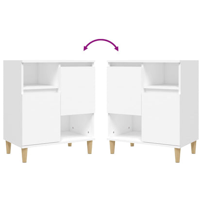 Credenza Bianca 60x35x70 cm in Legno Multistrato - homemem39