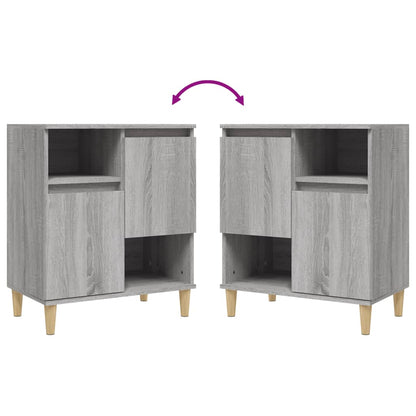 Credenza Grigio Sonoma 60x35x70 cm in Legno Multistrato