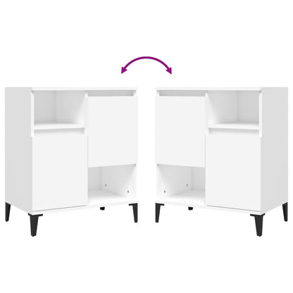 Credenza Bianca 60x35x70 cm in Legno Multistrato - homemem39