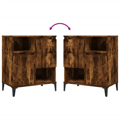 Credenza Rovere Fumo 60x35x70 cm in Legno Multistrato - homemem39