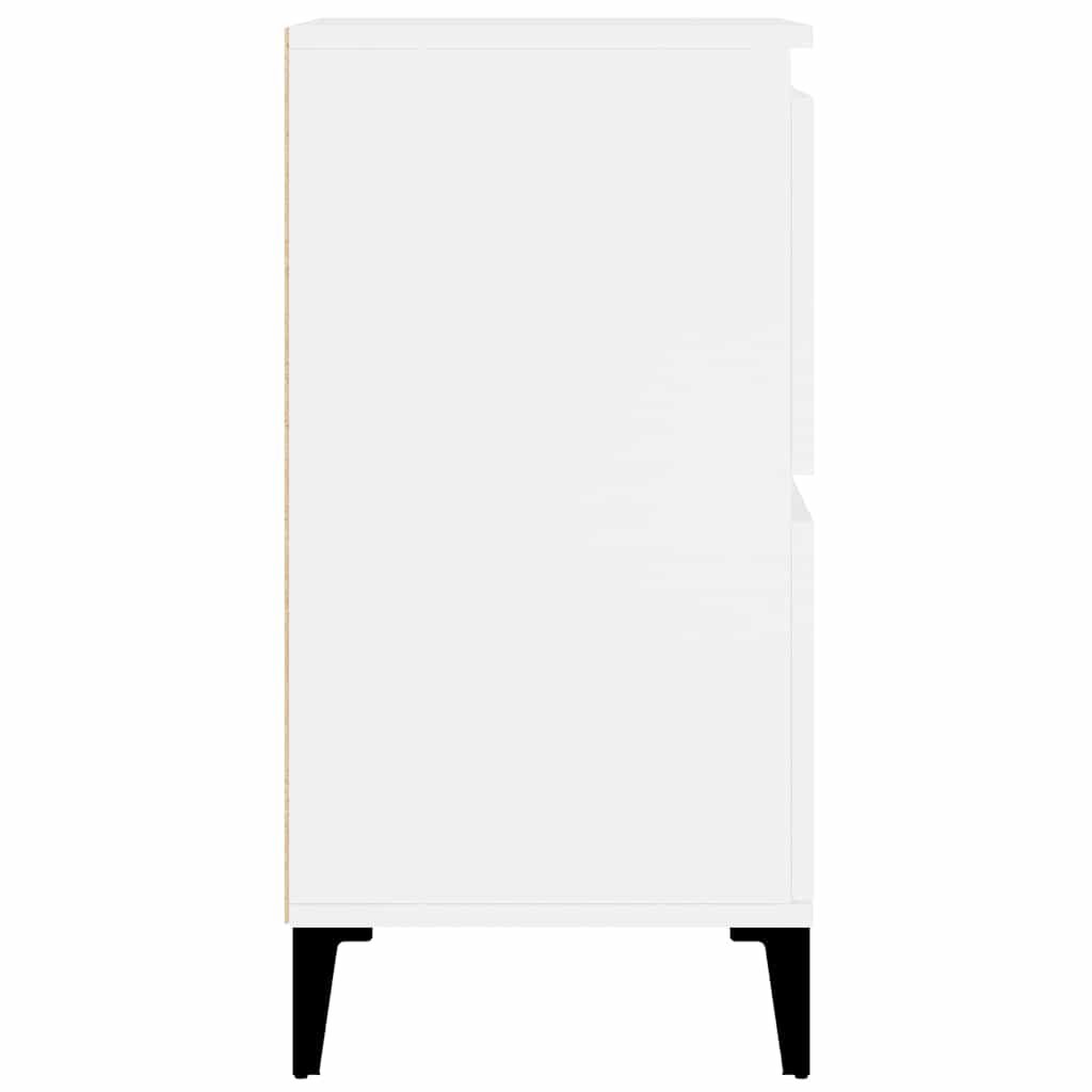 Credenza Bianca 60x35x70 cm in Legno Multistrato | homemem39