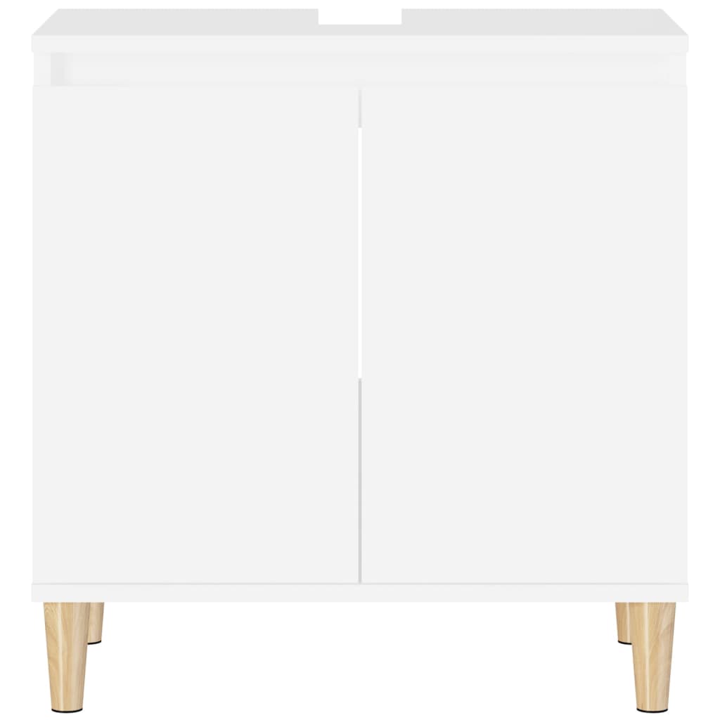 Mobile Lavabo Bianco 58x33x60 cm in Legno Multistrato