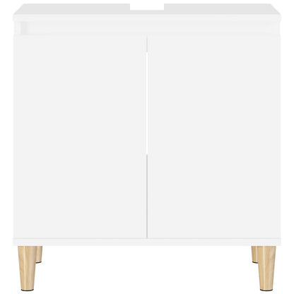 Mobile Lavabo Bianco 58x33x60 cm in Legno Multistrato