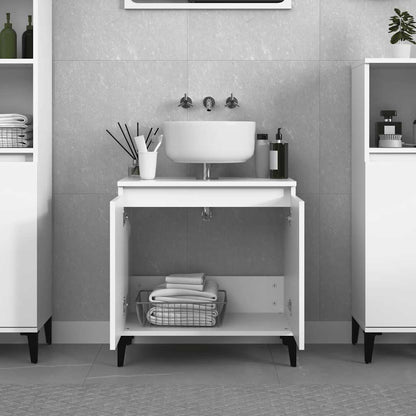 Mobile Lavabo Bianco 58x33x60 cm in Legno Multistrato - homemem39