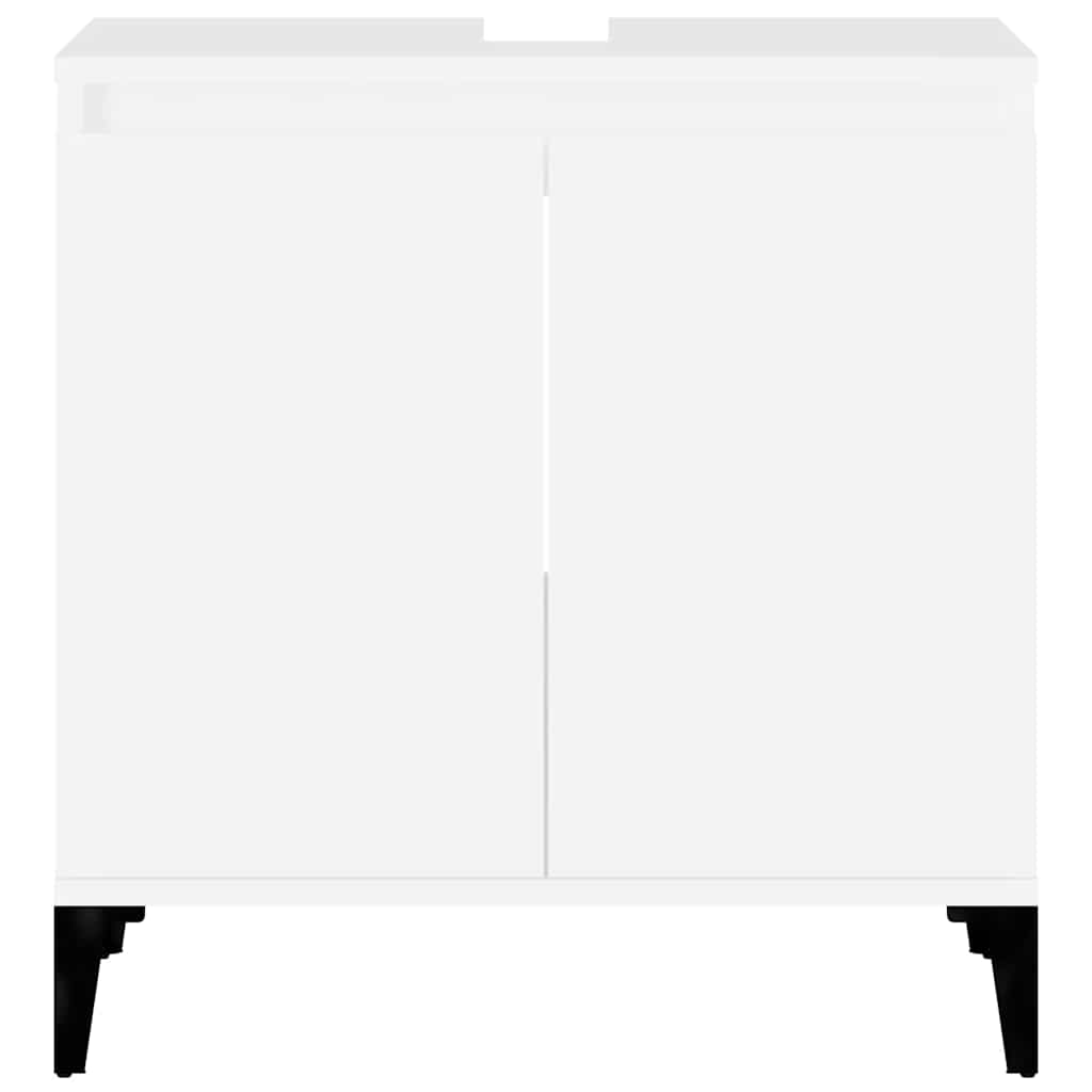 Mobile Lavabo Bianco 58x33x60 cm in Legno Multistrato - homemem39