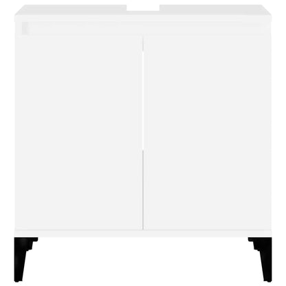 Mobile Lavabo Bianco 58x33x60 cm in Legno Multistrato - homemem39