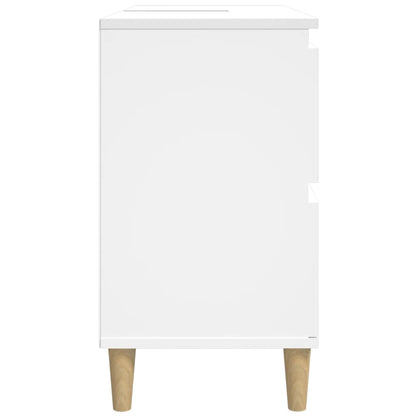 Mobile Lavabo Bianco 80x33x60 cm in Legno Multistrato