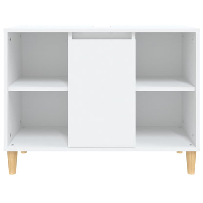 Mobile Lavabo Bianco 80x33x60 cm in Legno Multistrato | homemem39