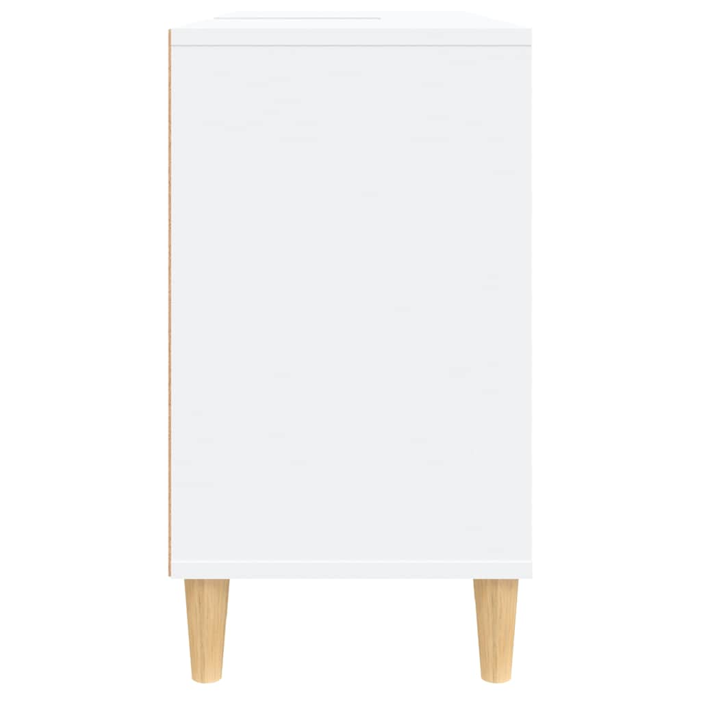 Mobile Lavabo Bianco 80x33x60 cm in Legno Multistrato