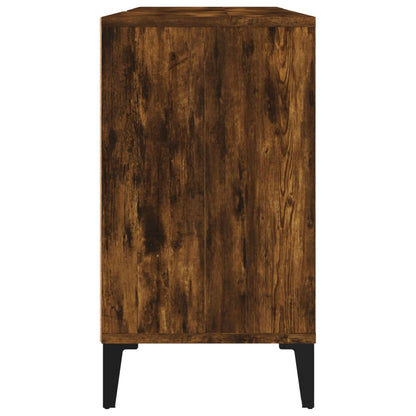 Mobile Lavabo Rovere Fumo 80x33x60 cm in Legno Multistrato