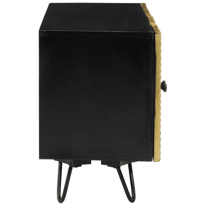 Mobile Porta TV 110x30x45 cm in Legno Massello di Mango - homemem39