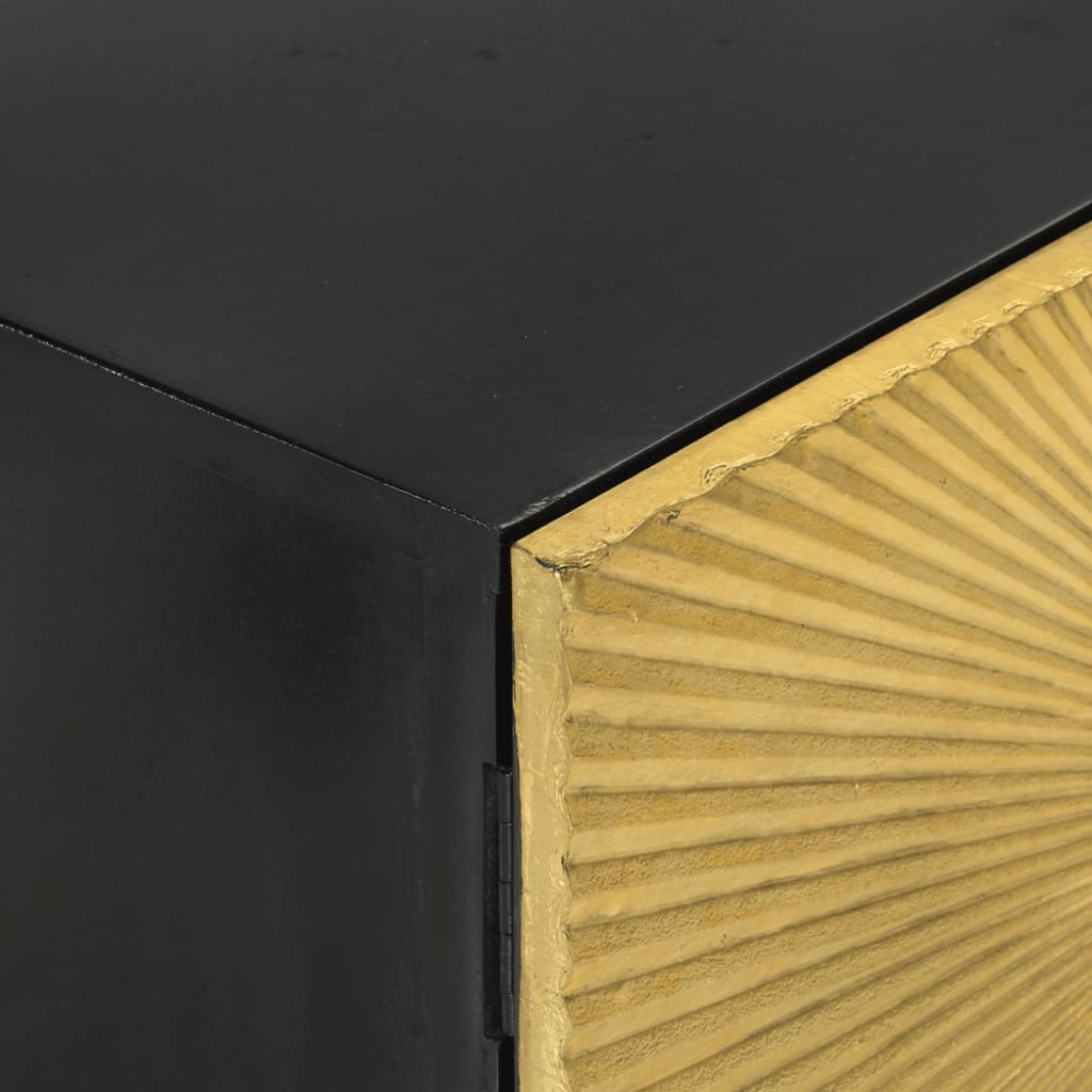 Mobile Porta TV 110x30x45 cm in Legno Massello di Mango - homemem39